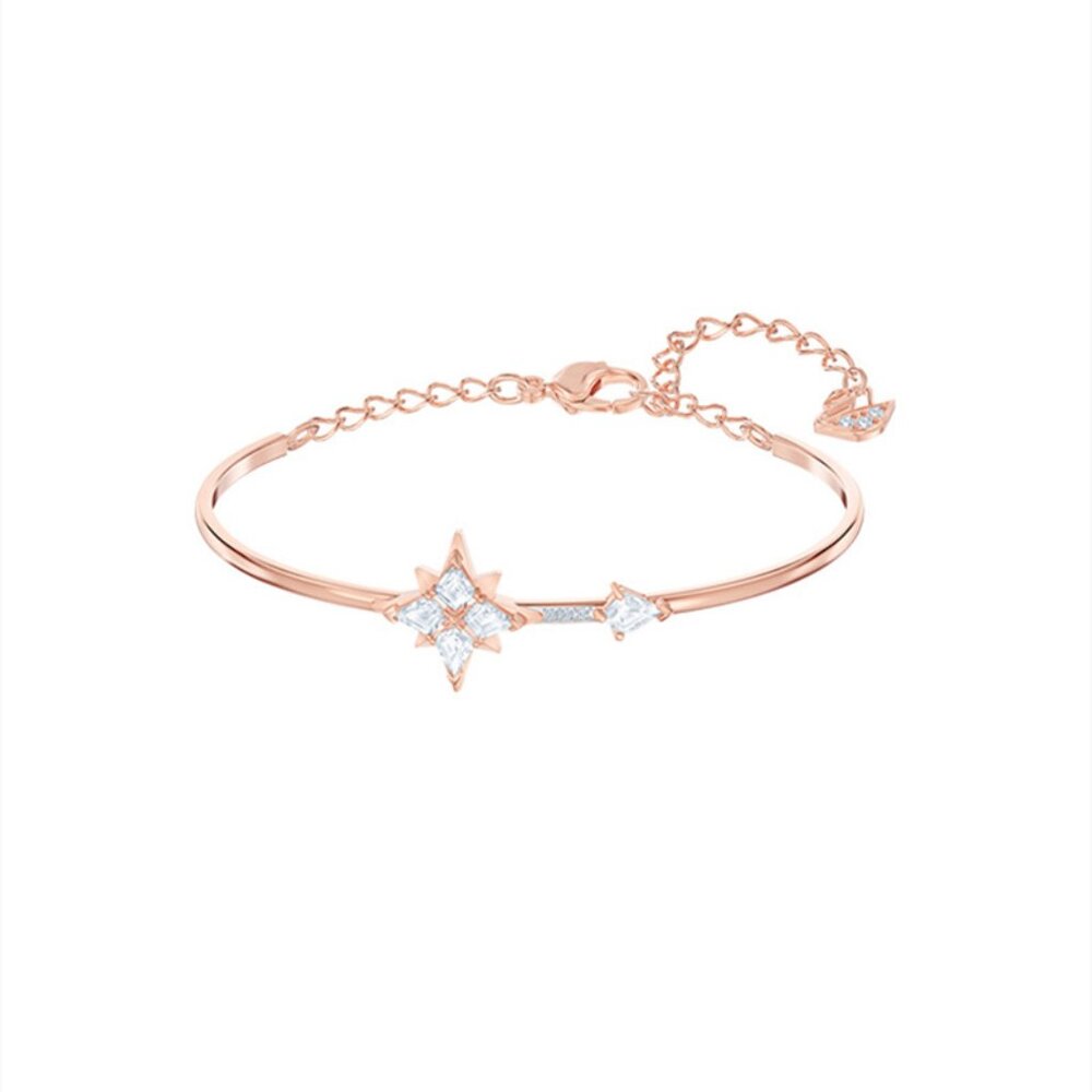 Swarovski Rose Gold Eight-Pointed Star Bracelet